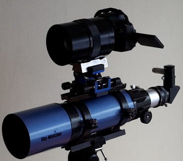 Fotosetup MTO Objektiv 500mm F6,3 auf Skywatcher 102/500