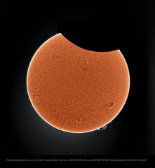 Partielle Sonnenfinsternis vom 10. Juni 2021 in Ha